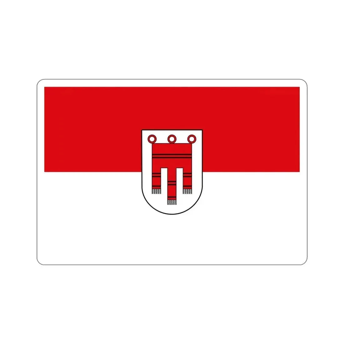 Flag of Vorarlberg Austria STICKER Vinyl Die-Cut Decal 5 Inch - The Sticker Space