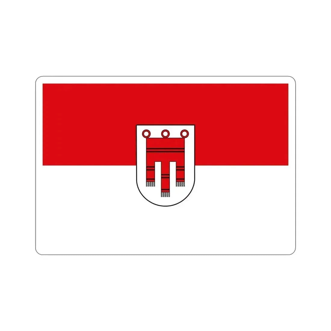 Flag of Vorarlberg Austria STICKER Vinyl Die-Cut Decal 6 Inch - The Sticker Space