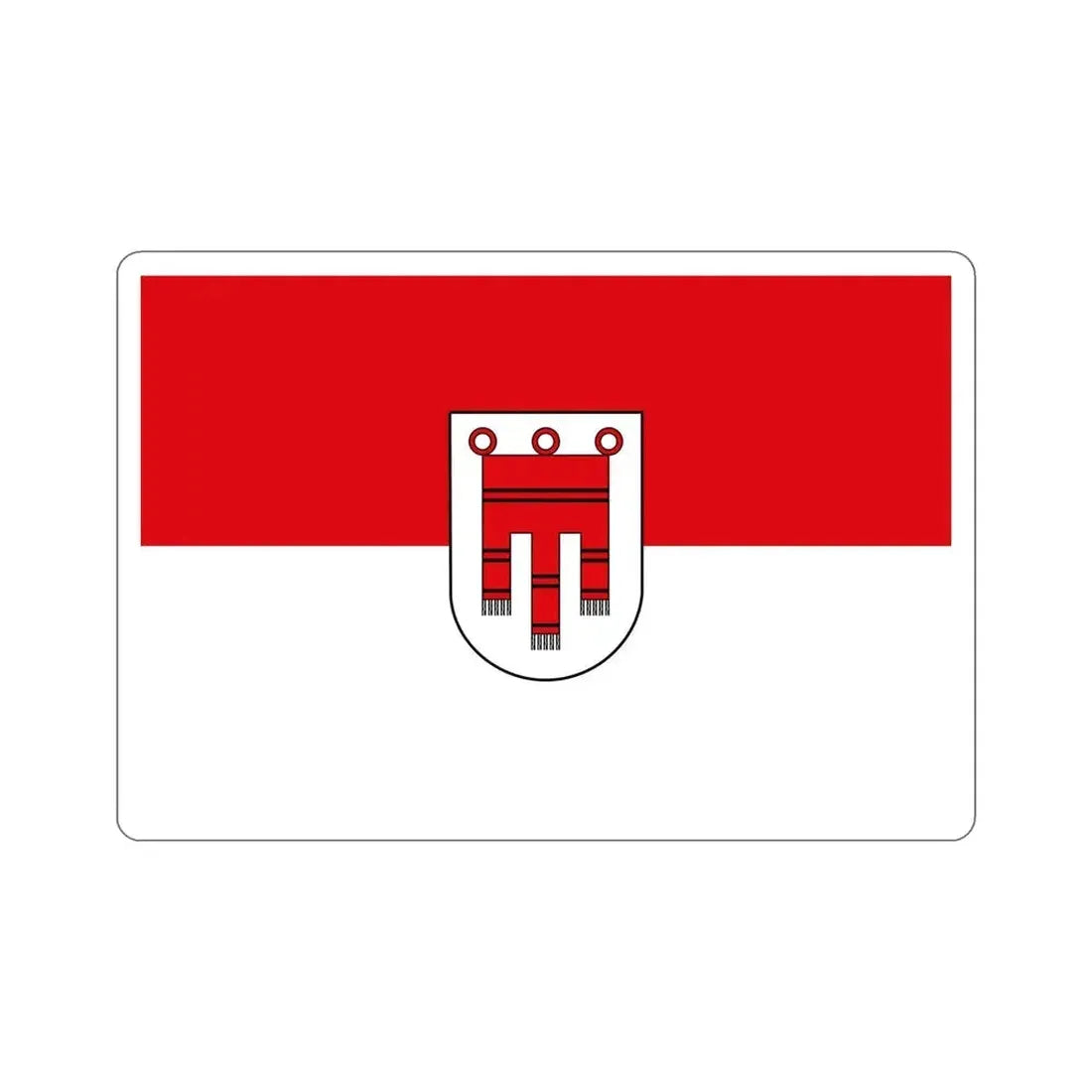 Flag of Vorarlberg Austria STICKER Vinyl Die-Cut Decal 6 Inch - The Sticker Space