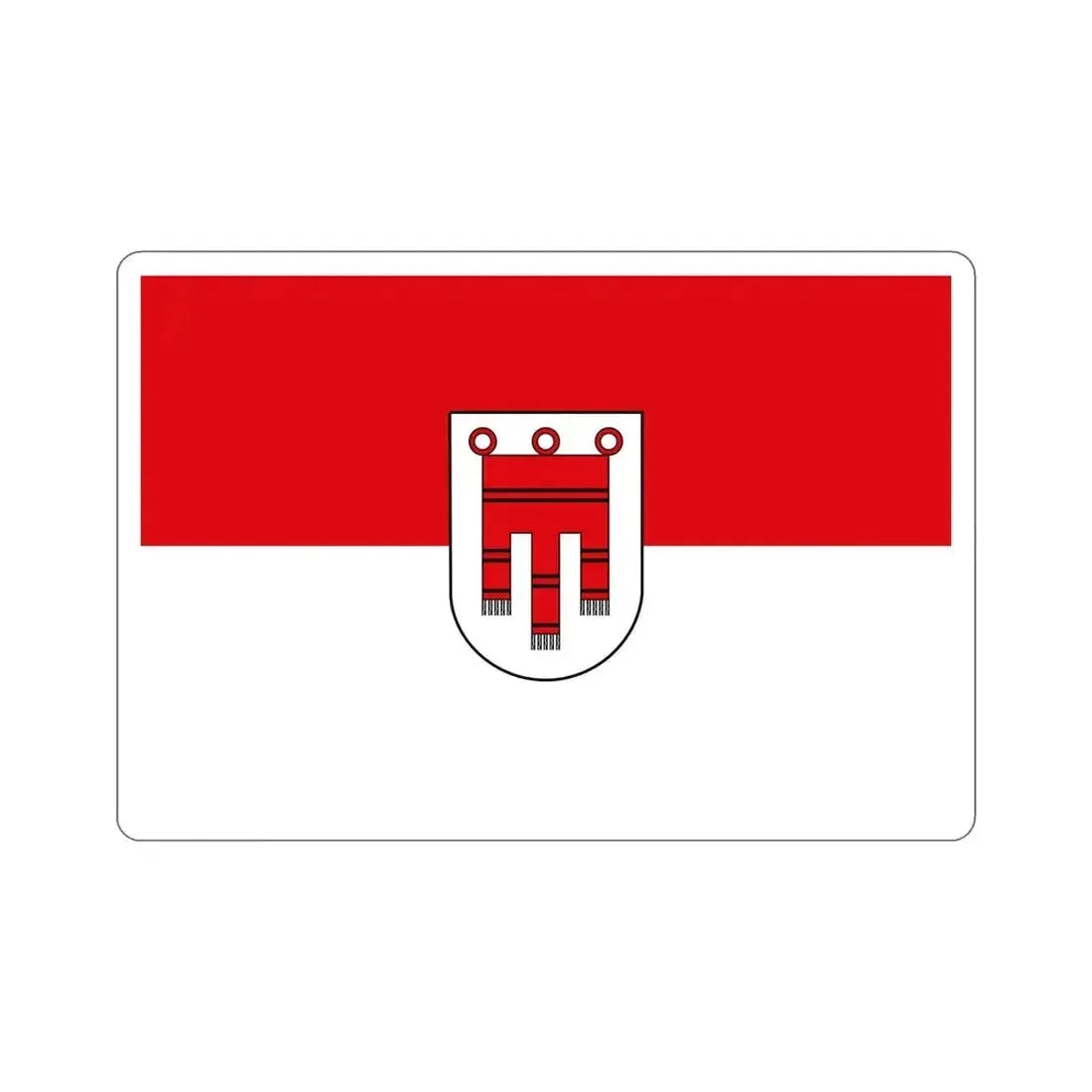 Flag of Vorarlberg Austria STICKER Vinyl Die-Cut Decal - The Sticker Space