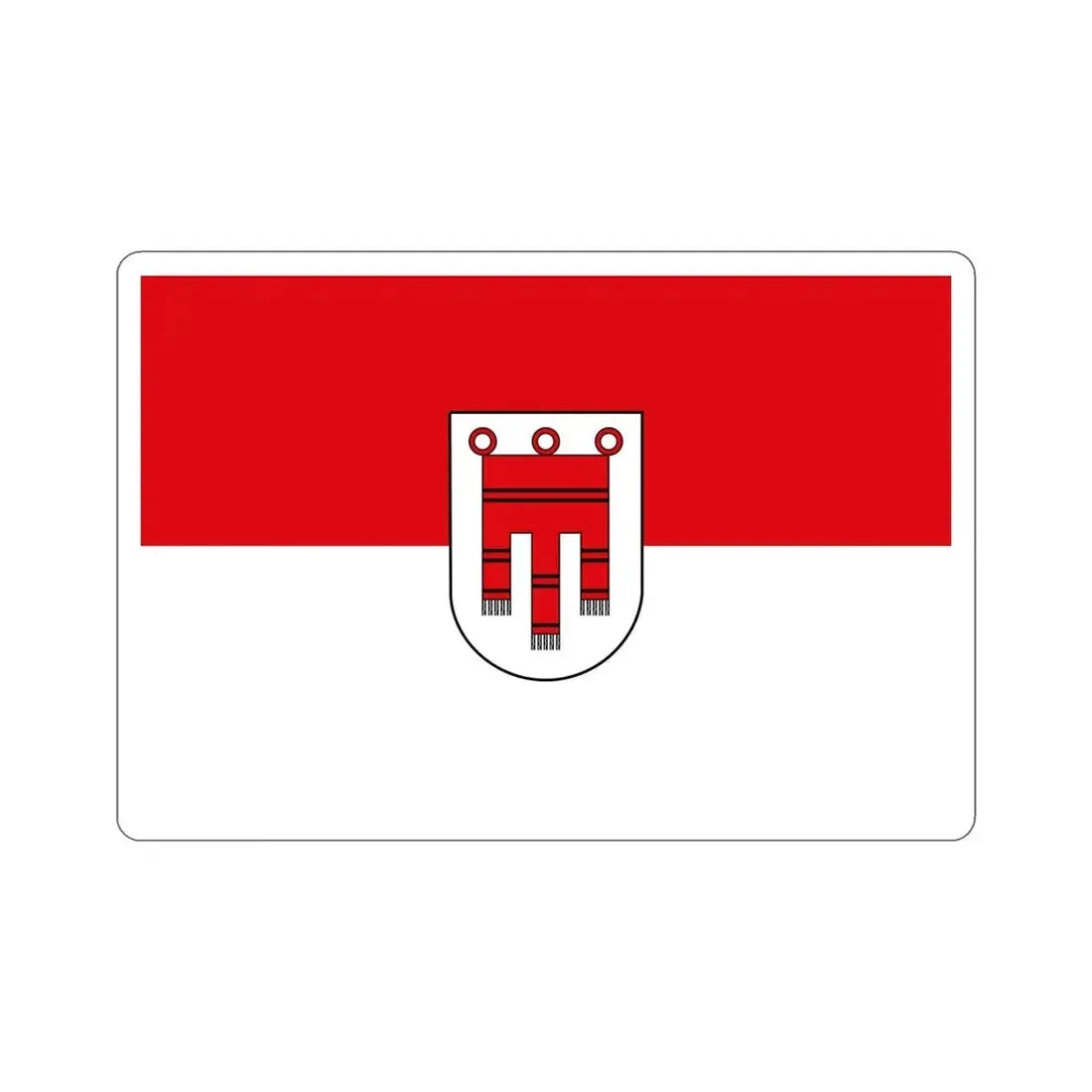 Flag of Vorarlberg Austria STICKER Vinyl Die-Cut Decal - The Sticker Space