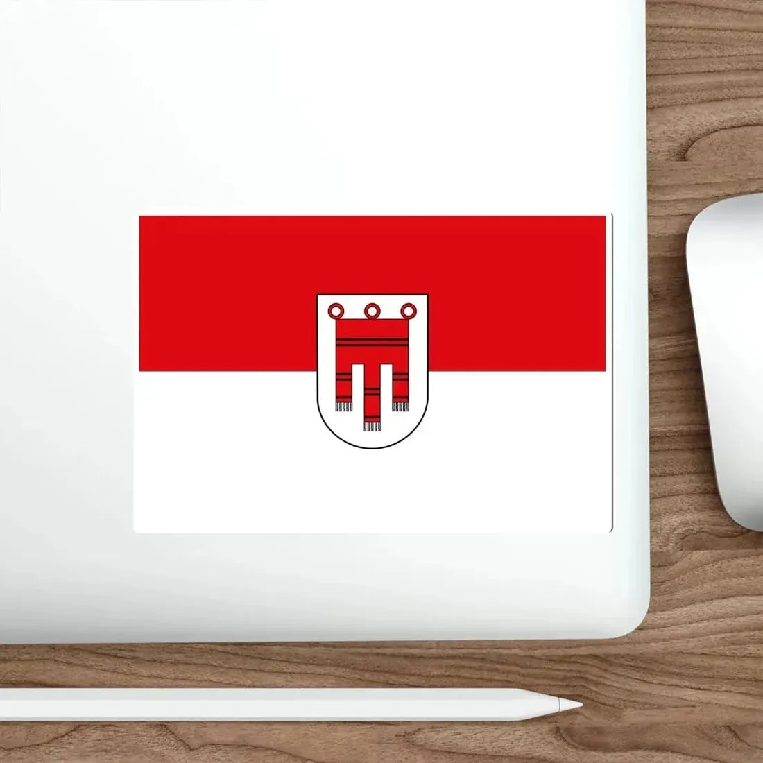 Flag of Vorarlberg Austria STICKER Vinyl Die-Cut Decal - The Sticker Space