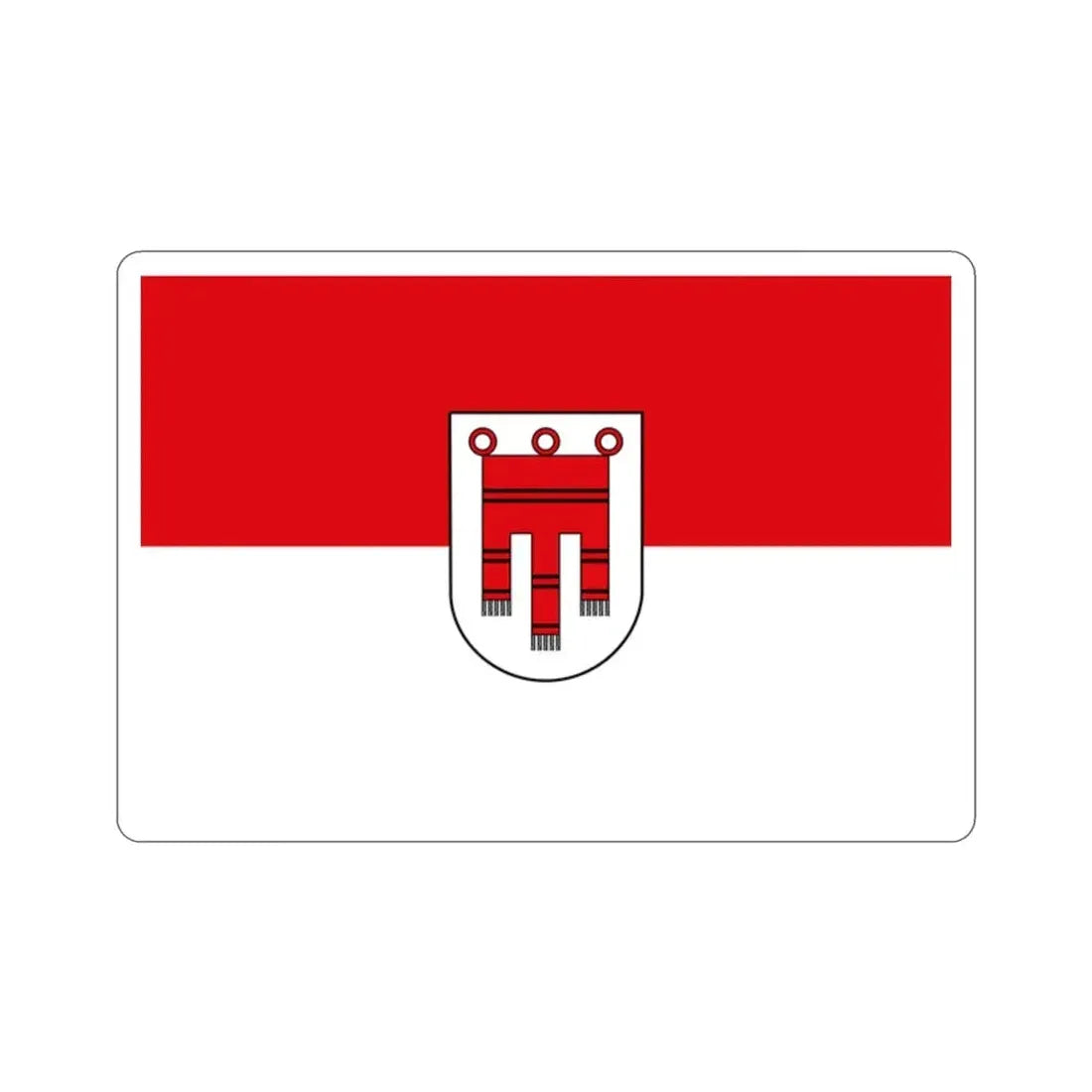 Flag of Vorarlberg Austria STICKER Vinyl Die-Cut Decal - The Sticker Space