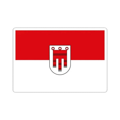 Flag of Vorarlberg Austria - STICKER Vinyl Kiss-Cut Decal 3 Inch White - The Sticker Space