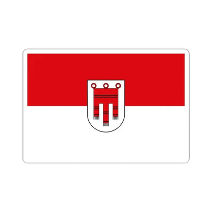 Flag of Vorarlberg Austria - STICKER Vinyl Kiss-Cut Decal 4 Inch White - The Sticker Space