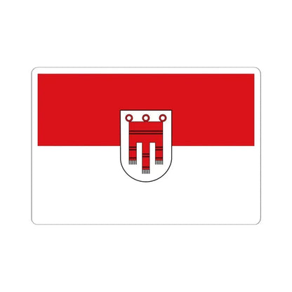 Flag of Vorarlberg state (Austria) STICKER Vinyl Kiss-Cut Decal 6 Inch White - The Sticker Space