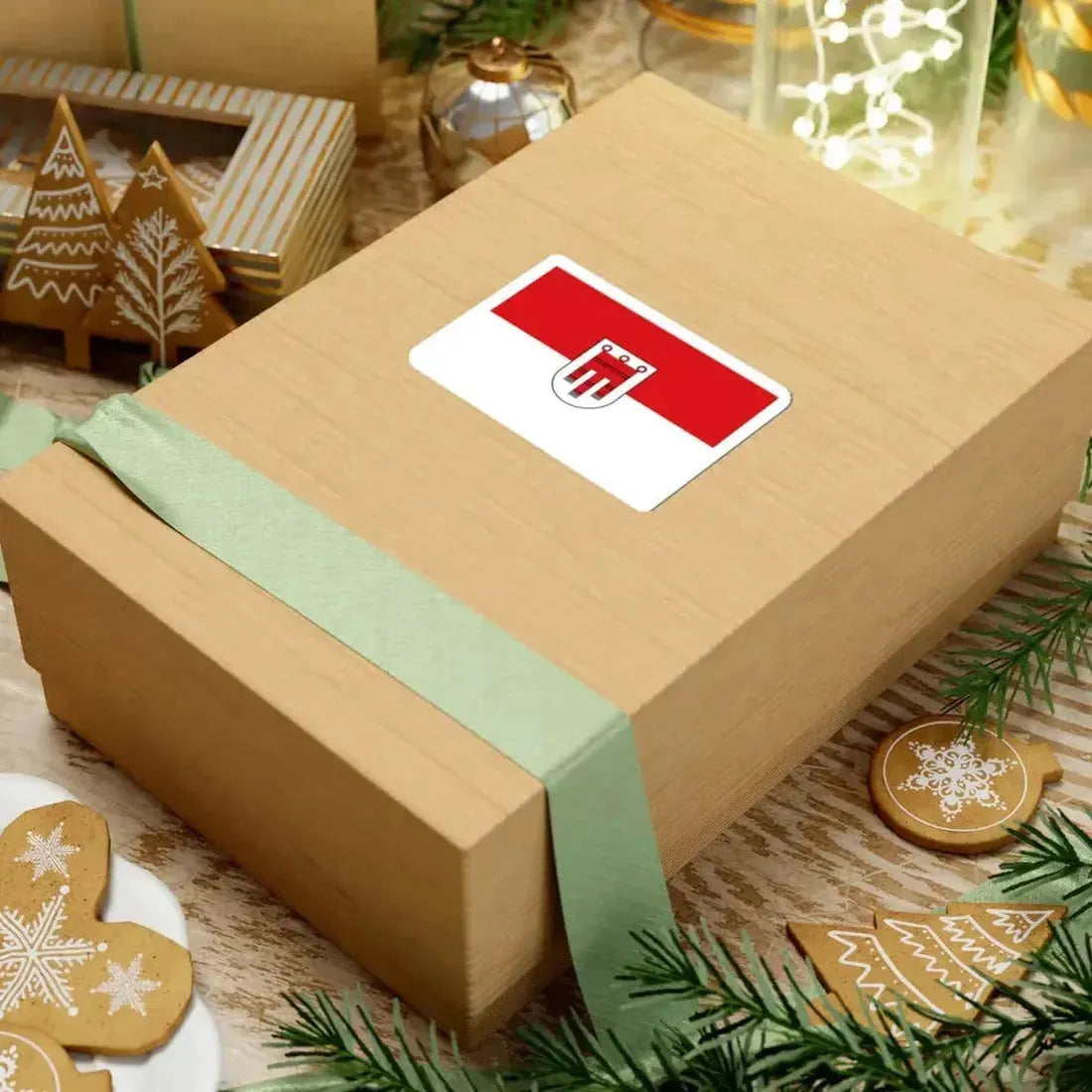 Flag of Vorarlberg state (Austria) STICKER Vinyl Kiss-Cut Decal - The Sticker Space