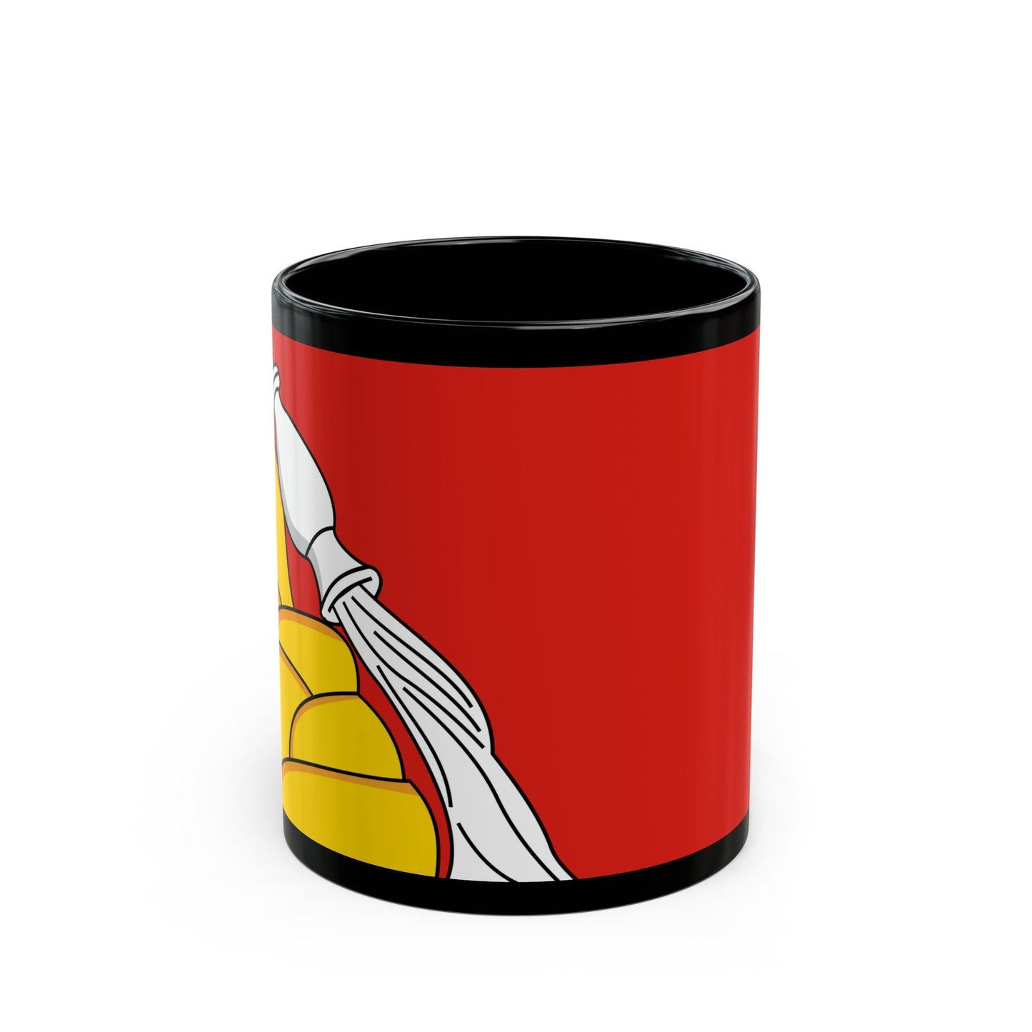 Flag of Voronezh Oblast Russia - Black Coffee Mug-11oz-The Sticker Space