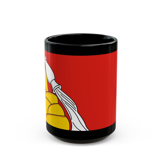 Flag of Voronezh Oblast Russia - Black Coffee Mug-15oz-The Sticker Space