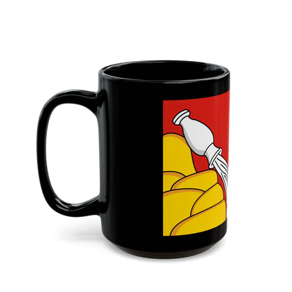 Flag of Voronezh Oblast Russia - Black Coffee Mug-The Sticker Space