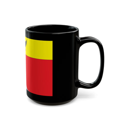 Flag of Voronezh Russia - Black Coffee Mug-The Sticker Space