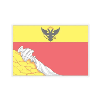 Flag of Voronezh Russia - STICKER Vinyl Kiss-Cut Decal 3 Inch Transparent - The Sticker Space
