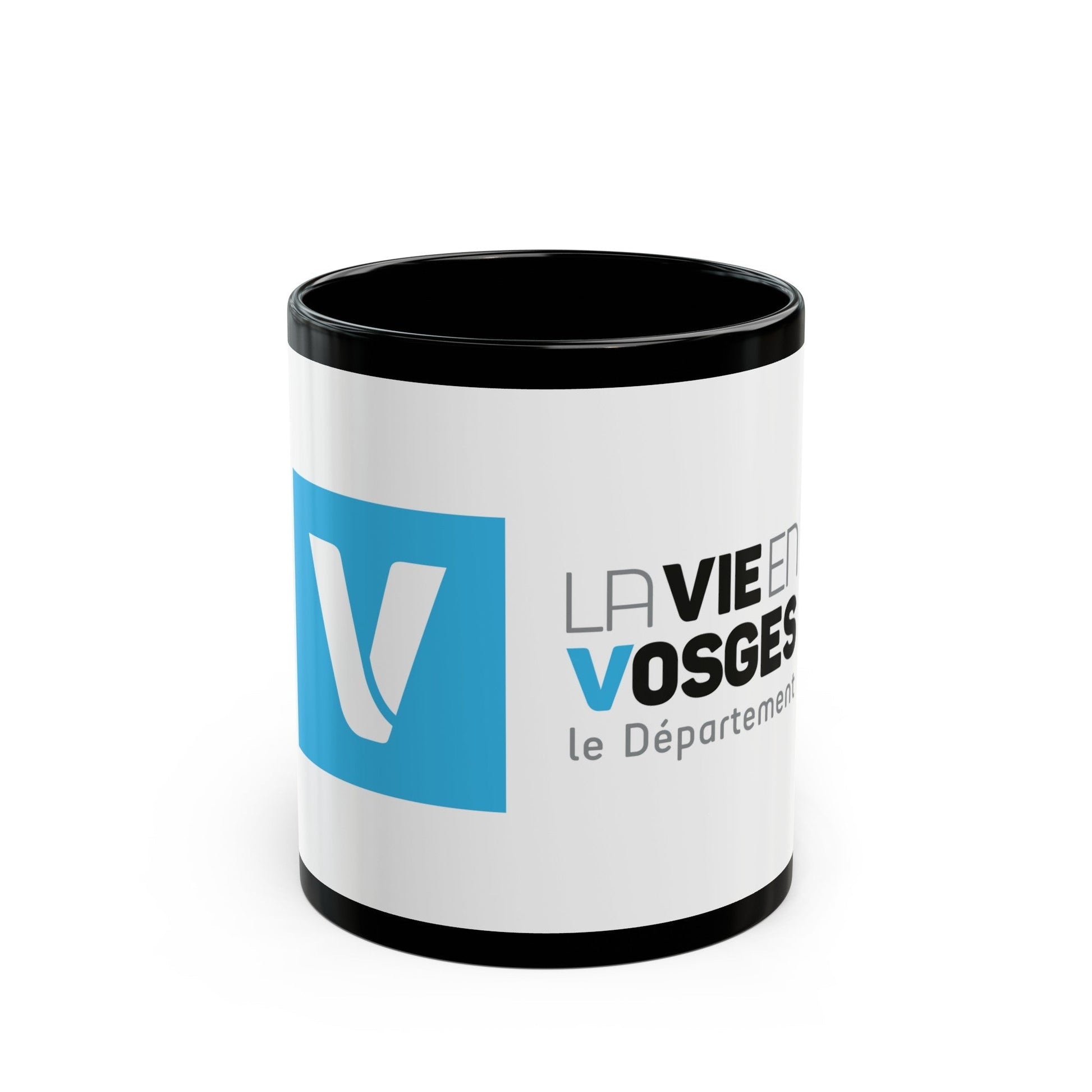 Flag of Vosges France - Black Coffee Mug-11oz-The Sticker Space