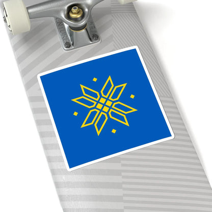 Flag of Voskresyntsi (Ukraine) STICKER Vinyl Kiss-Cut Decal - The Sticker Space