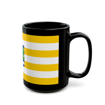 Flag of Vukovar Srijem County Croatia - Black Coffee Mug-The Sticker Space