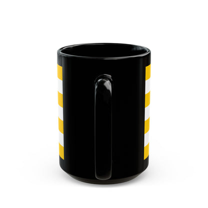 Flag of Vukovar Srijem County Croatia - Black Coffee Mug-The Sticker Space