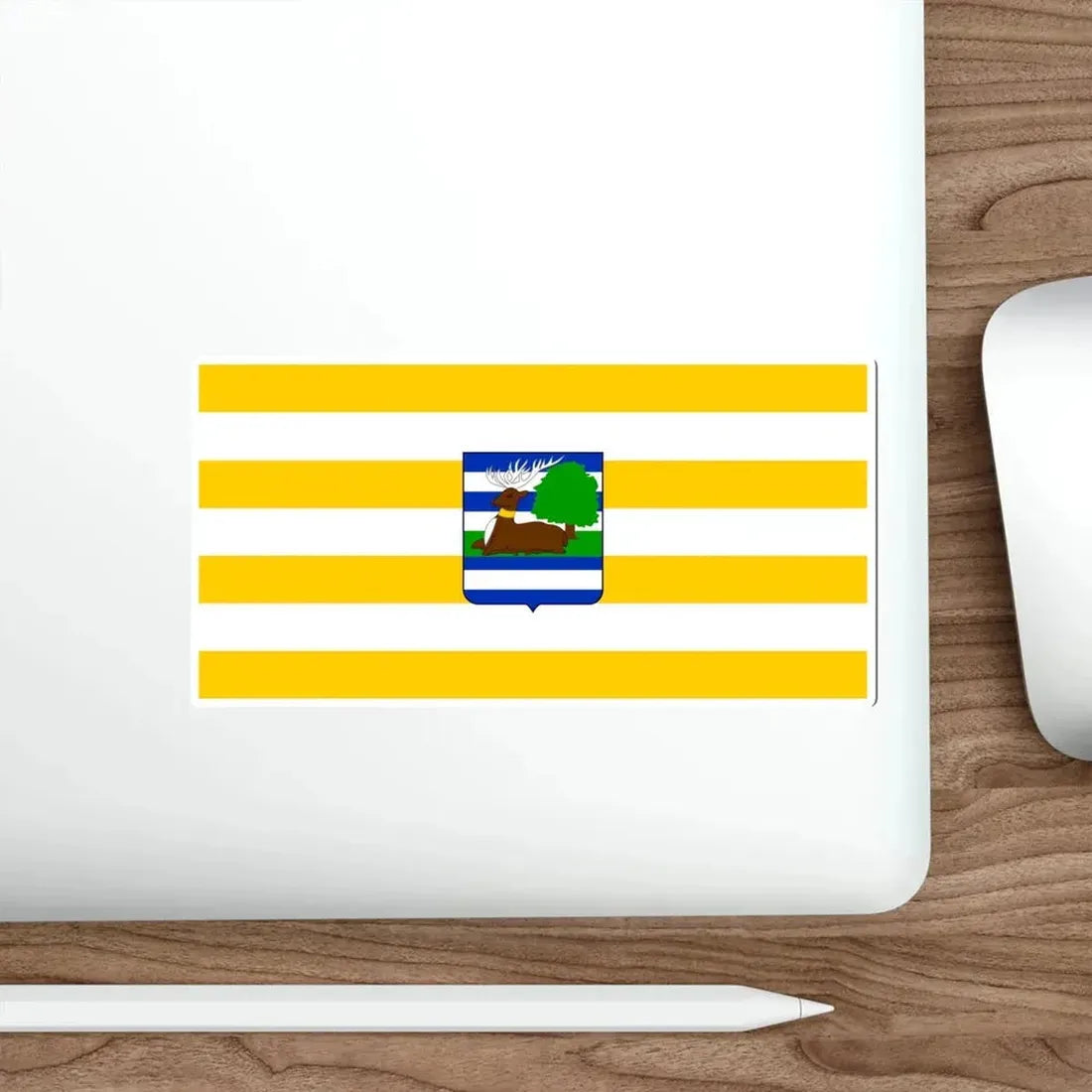 Flag of Vukovar Srijem County Croatia STICKER Vinyl Die-Cut Decal - The Sticker Space