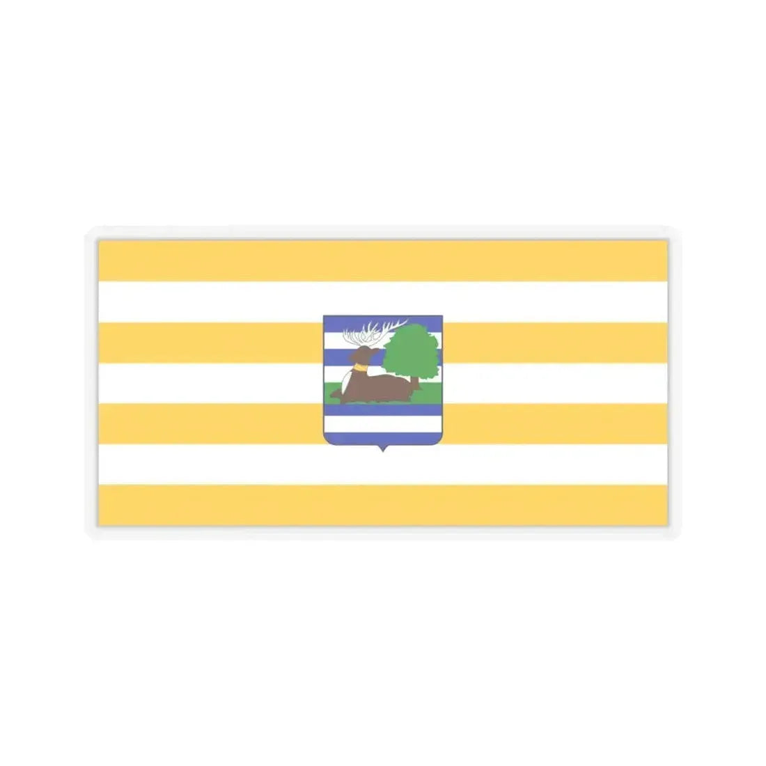 Flag of Vukovar Srijem County Croatia - STICKER Vinyl Kiss-Cut Decal 6 Inch Transparent - The Sticker Space