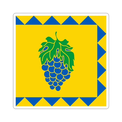 Flag of Vynnyky (Ukraine) STICKER Vinyl Kiss-Cut Decal 2 Inch White - The Sticker Space