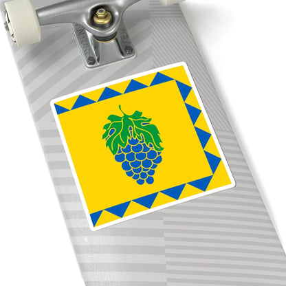 Flag of Vynnyky (Ukraine) STICKER Vinyl Kiss-Cut Decal - The Sticker Space
