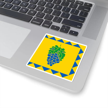 Flag of Vynnyky (Ukraine) STICKER Vinyl Kiss-Cut Decal - The Sticker Space