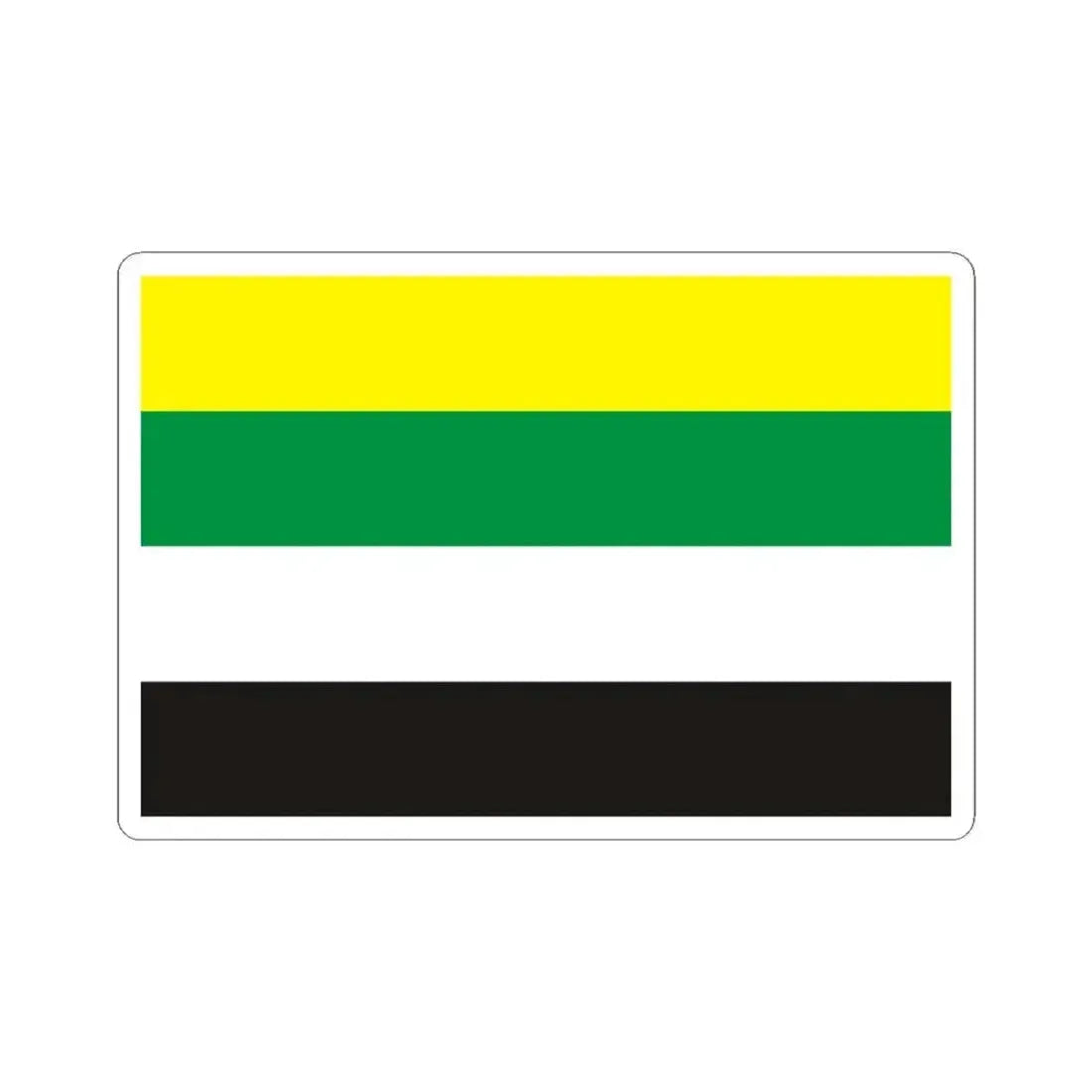 Flag of Waarschoot (Belgium) STICKER Vinyl Kiss-Cut Decal 4 Inch White - The Sticker Space