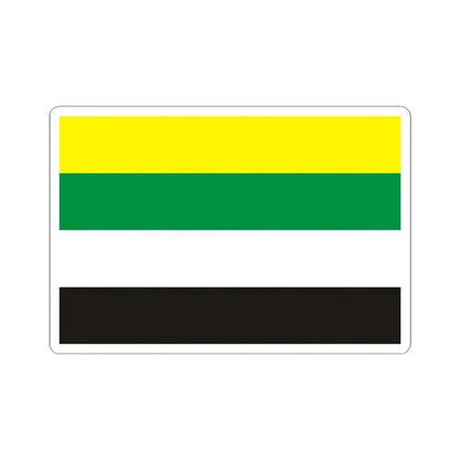 Flag of Waarschoot (Belgium) STICKER Vinyl Kiss-Cut Decal 4 Inch White - The Sticker Space