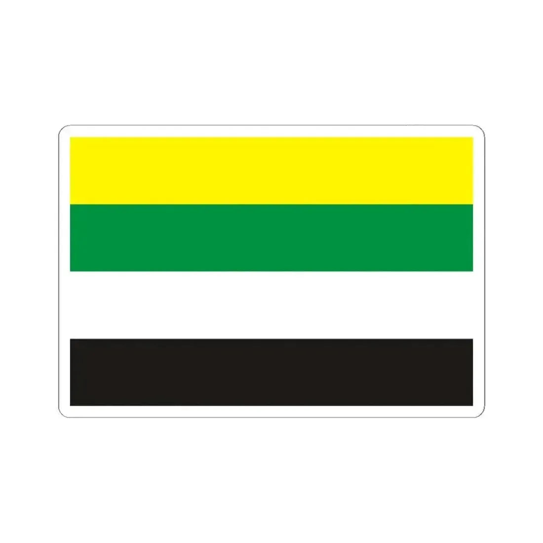 Flag of Waarschoot (Belgium) STICKER Vinyl Kiss-Cut Decal 6 Inch White - The Sticker Space