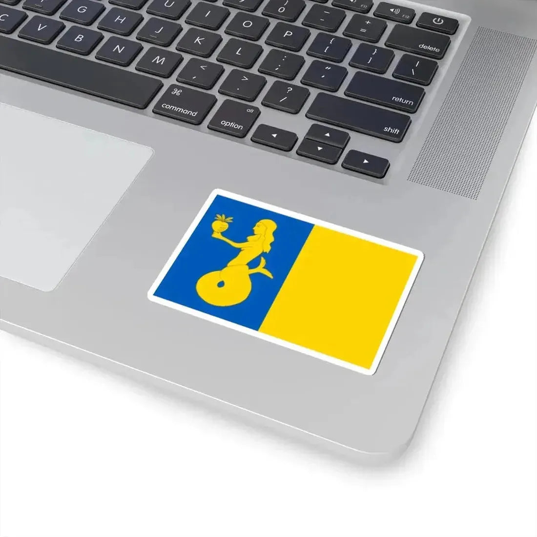 Flag of Waasmunster (Belgium) STICKER Vinyl Kiss-Cut Decal - The Sticker Space