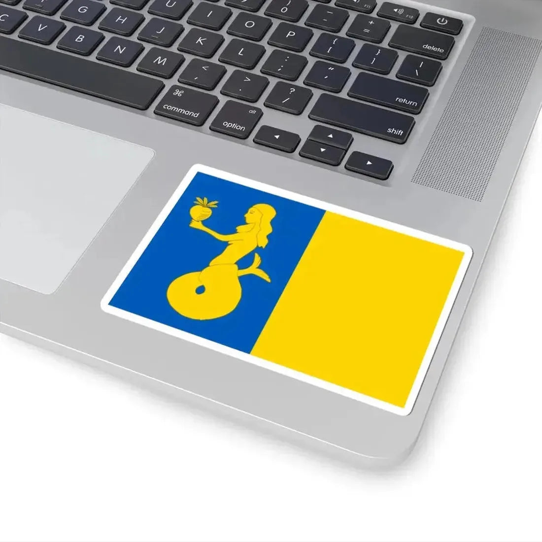 Flag of Waasmunster (Belgium) STICKER Vinyl Kiss-Cut Decal - The Sticker Space