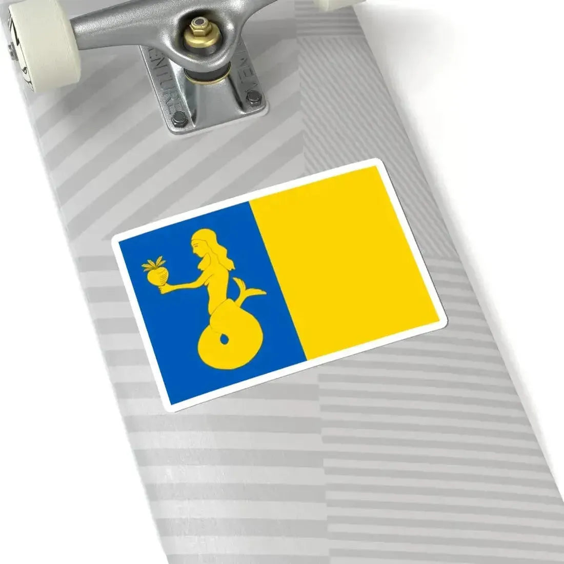 Flag of Waasmunster (Belgium) STICKER Vinyl Kiss-Cut Decal - The Sticker Space