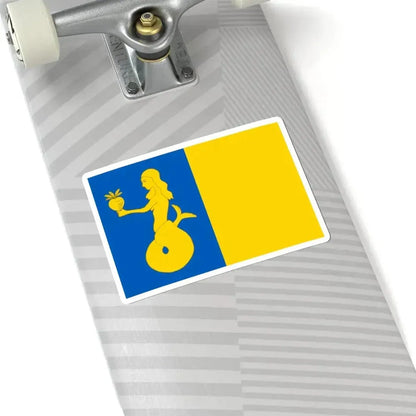 Flag of Waasmunster (Belgium) STICKER Vinyl Kiss-Cut Decal - The Sticker Space