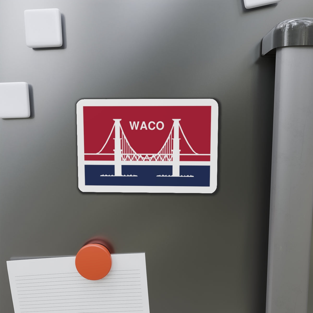 Flag of Waco Texas - Die-Cut Magnet-The Sticker Space