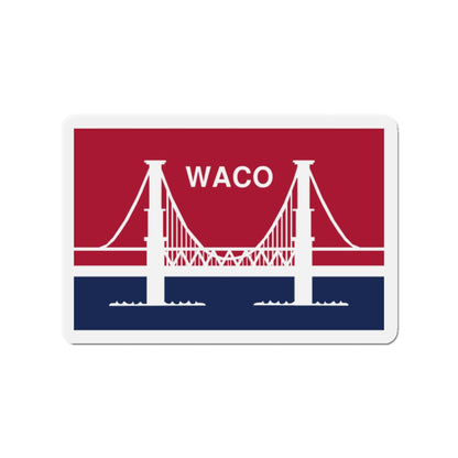 Flag of Waco Texas - Die-Cut Magnet-2" x 2"-The Sticker Space