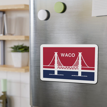 Flag of Waco Texas - Die-Cut Magnet-The Sticker Space