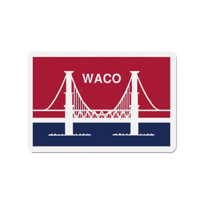 Flag of Waco Texas - Refrigerator Magnet 2 Inch - The Sticker Space
