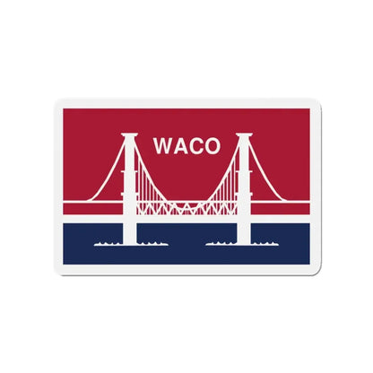 Flag of Waco Texas - Refrigerator Magnet 3 Inch - The Sticker Space