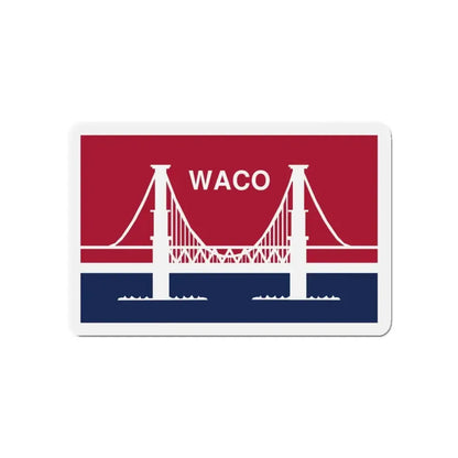 Flag of Waco Texas - Refrigerator Magnet 4 Inch - The Sticker Space