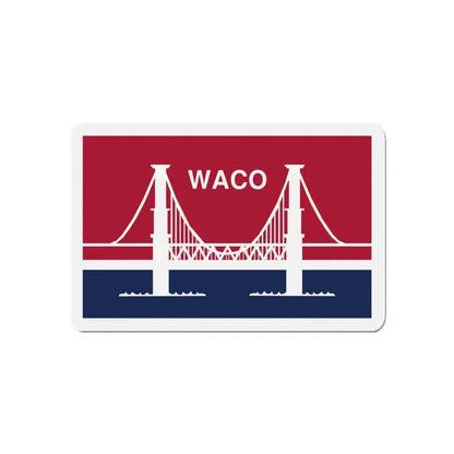 Flag of Waco Texas - Refrigerator Magnet 5 Inch - The Sticker Space