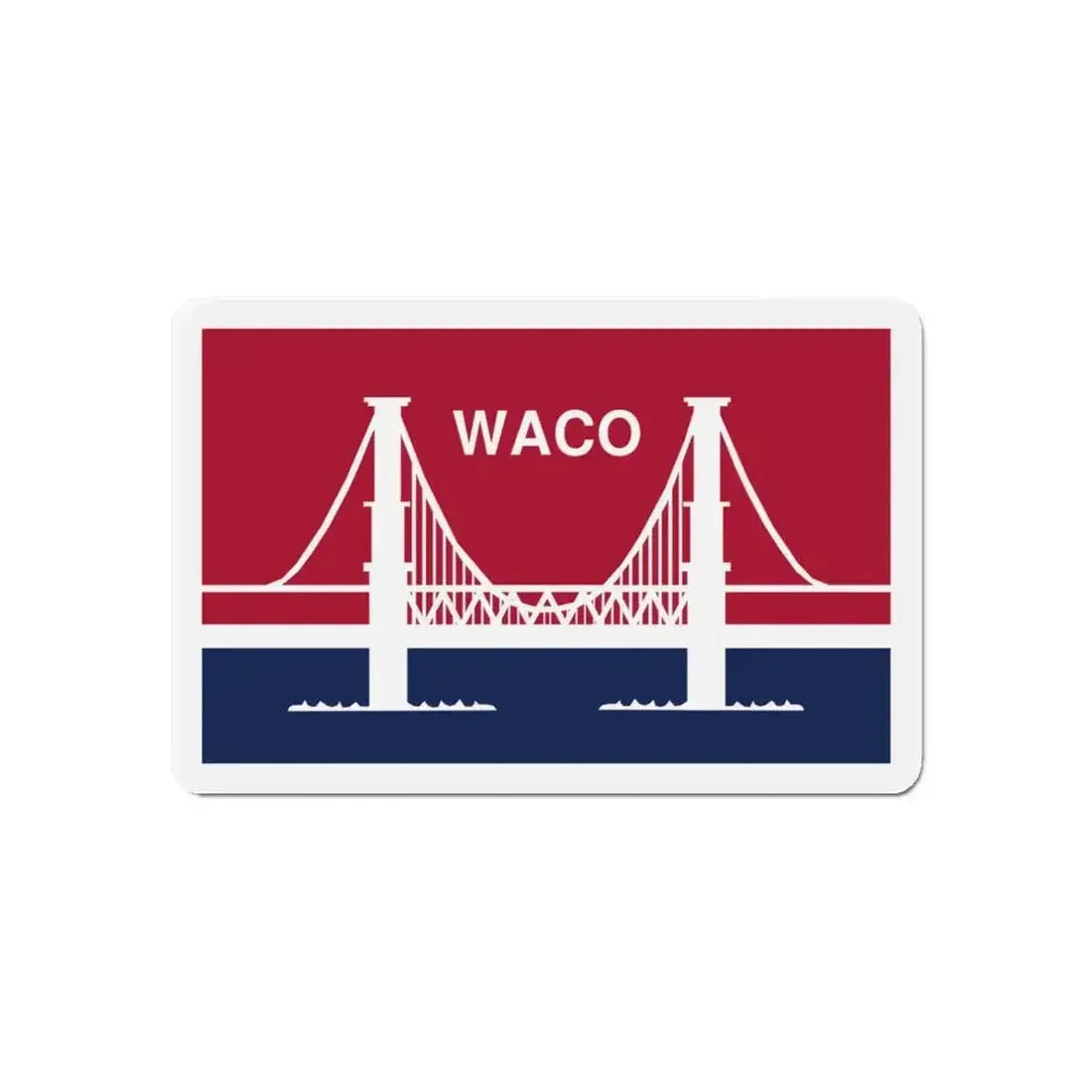 Flag of Waco Texas - Refrigerator Magnet - The Sticker Space