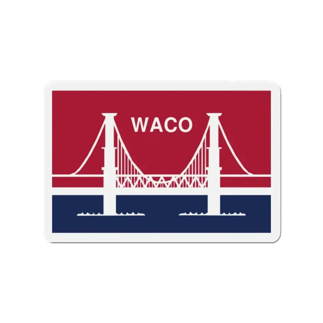 Flag of Waco Texas - Refrigerator Magnet - The Sticker Space