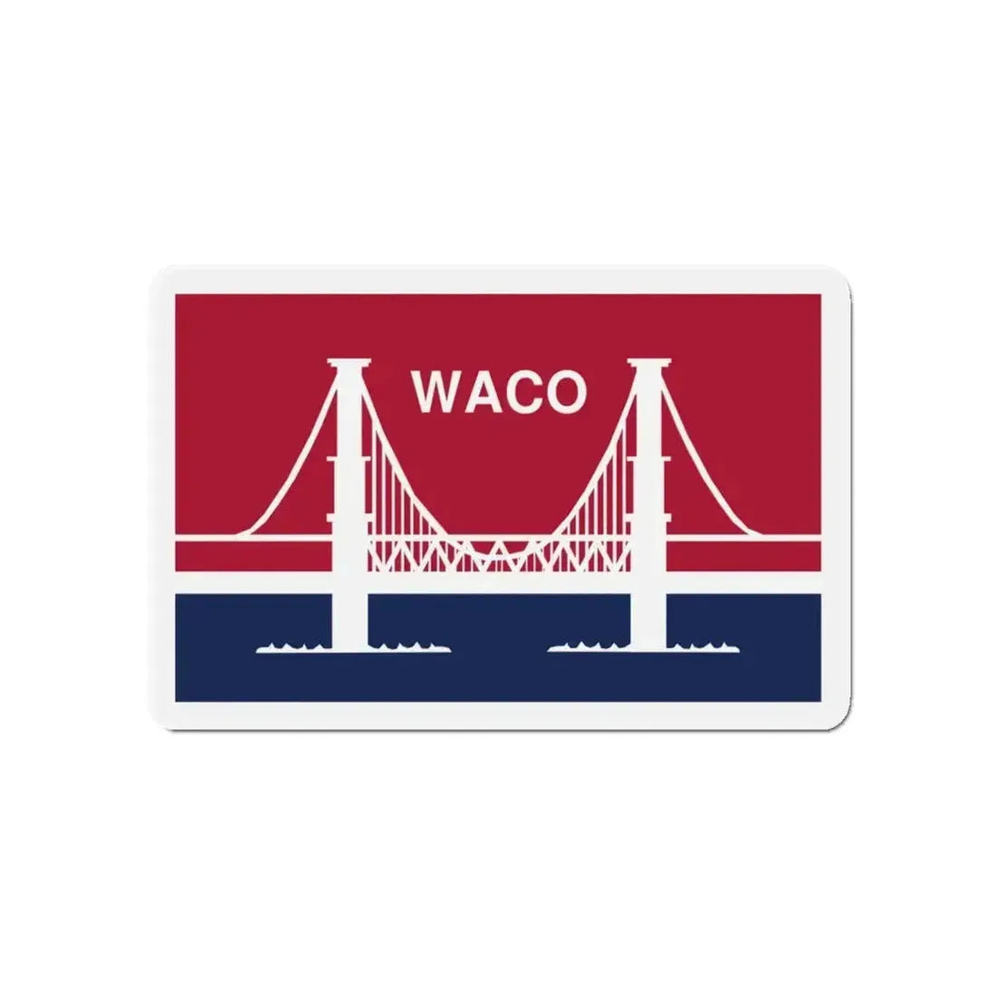 Flag of Waco Texas - Refrigerator Magnet - The Sticker Space