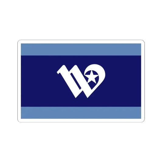 Flag of Waco Texas (United States) STICKER Vinyl Kiss-Cut Decal 2 Inch White - The Sticker Space