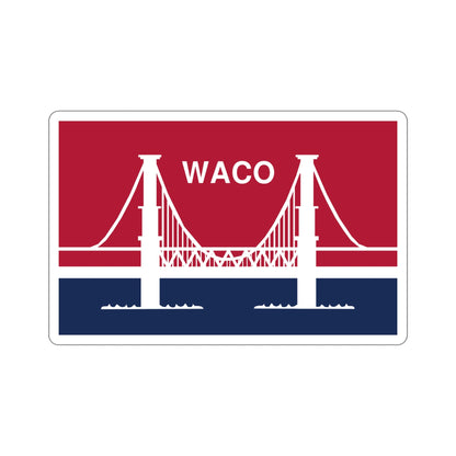 Flag of Waco Texas USA STICKER Vinyl Die-Cut Decal-5 Inch-The Sticker Space