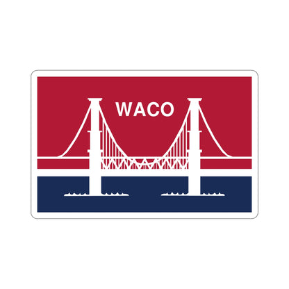 Flag of Waco Texas USA STICKER Vinyl Die-Cut Decal-6 Inch-The Sticker Space