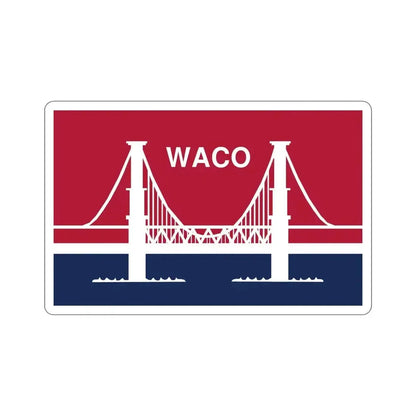 Flag of Waco Texas USA STICKER Vinyl Die-Cut Decal - The Sticker Space