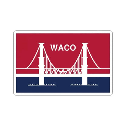 Flag of Waco Texas USA STICKER Vinyl Die-Cut Decal - The Sticker Space