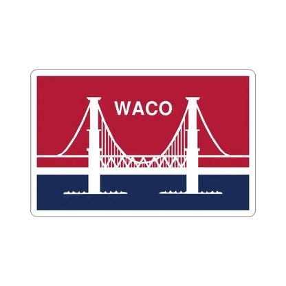 Flag of Waco Texas USA STICKER Vinyl Die-Cut Decal - The Sticker Space