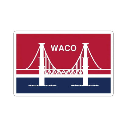 Flag of Waco Texas USA STICKER Vinyl Die-Cut Decal - The Sticker Space
