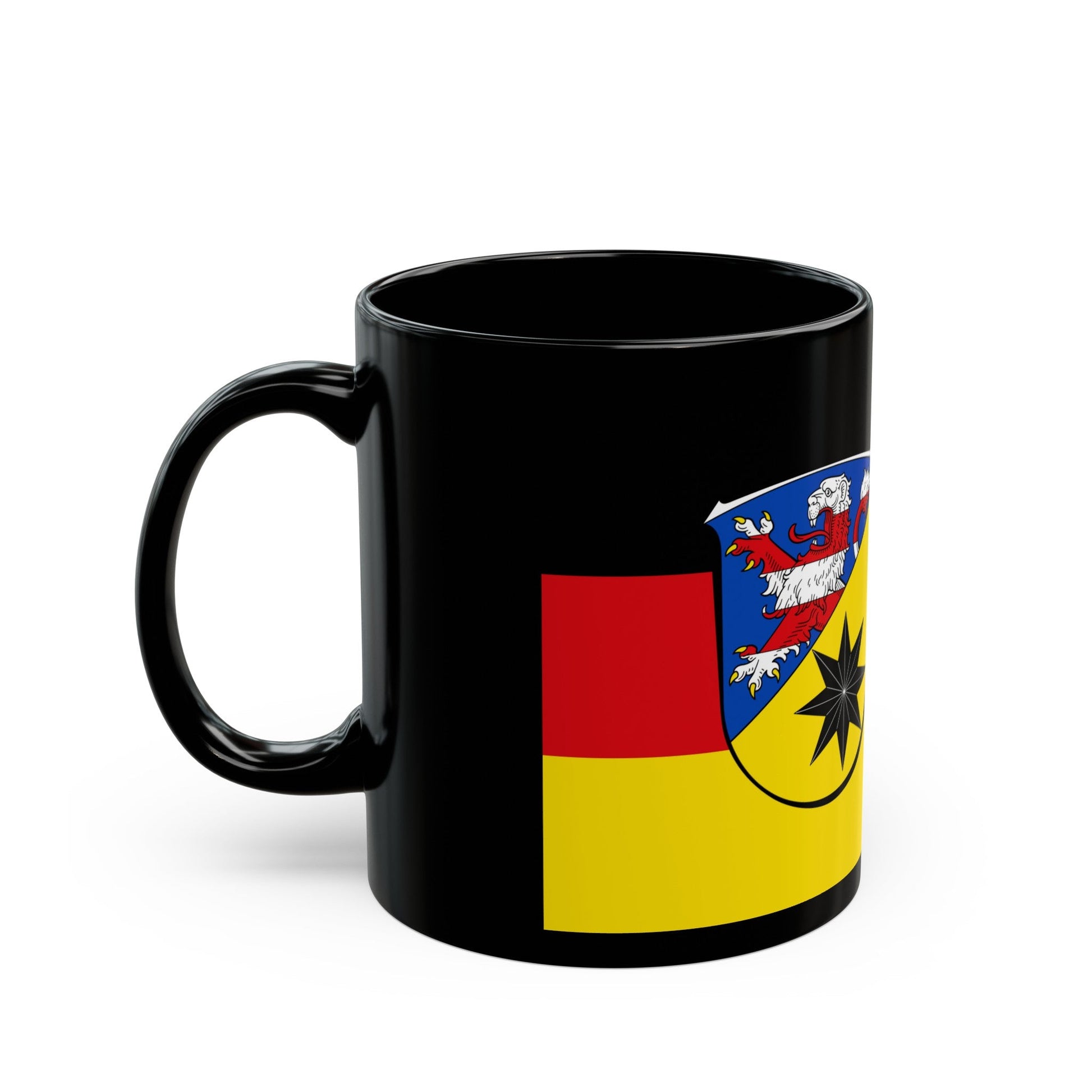 Flag of Waldeck Frankenberg Germany - Black Coffee Mug-The Sticker Space